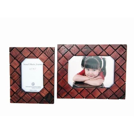 Sunshine Trading Sunshine Trading ST-20-5 Handmade Wood Photo Frame - 3.5 x 5 Inch ST-20-5